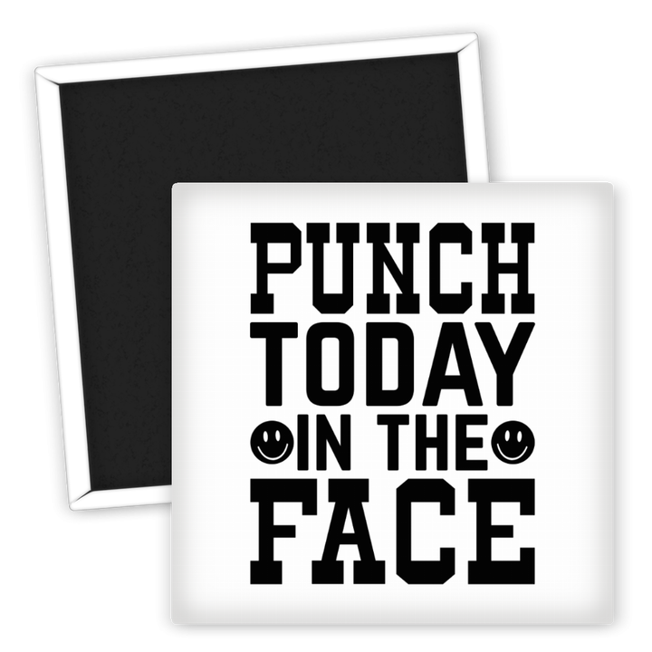Zum Produkt Punch Today in the Face Kühlschrankmagnet für gute Laune