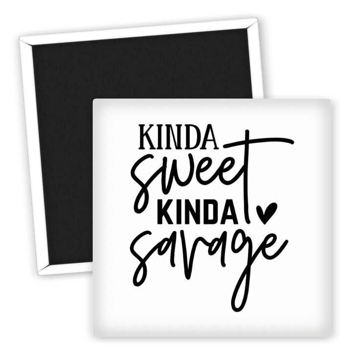 Zum Produkt Kinda sweet kinda savage Kühlschrankmagnet