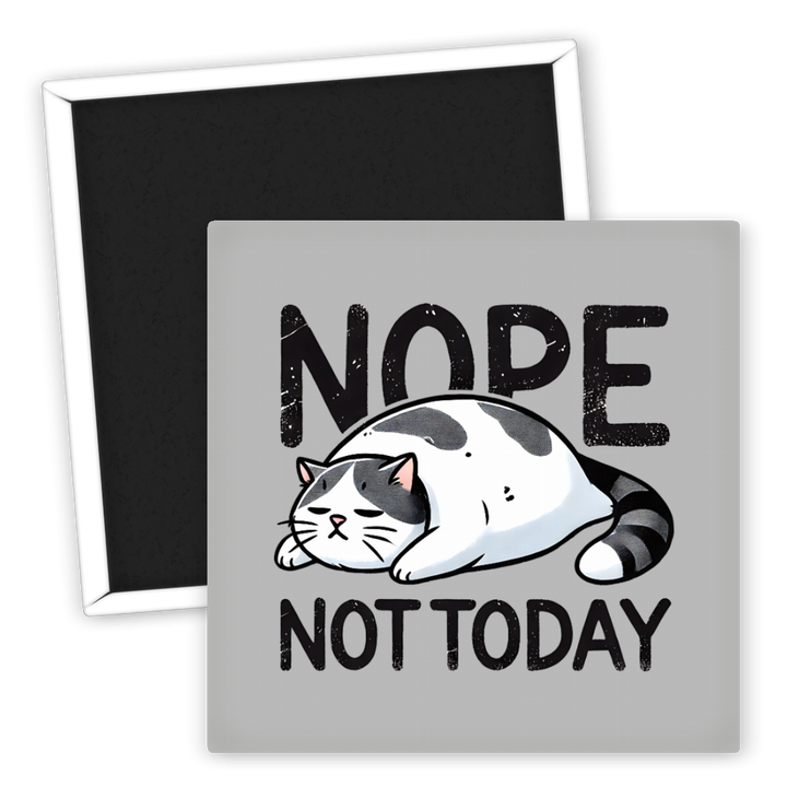 Zum Produkt Katzen Kühlschrankmagnet Nope Not Today für Katzenliebhaber