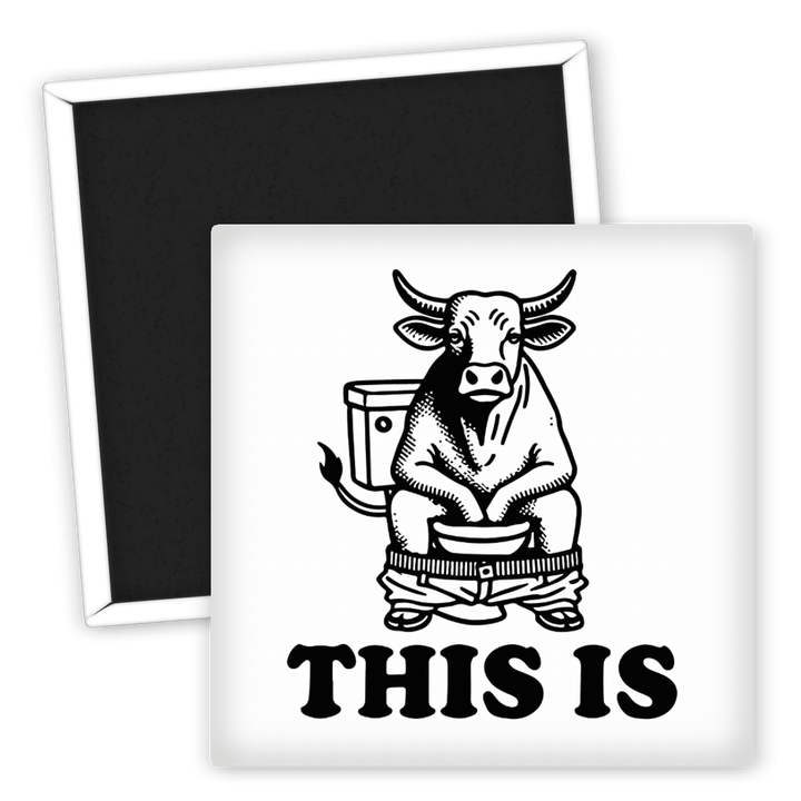 Zum Produkt Kühlschrankmagnet This Is Cow mit humorvollem Design