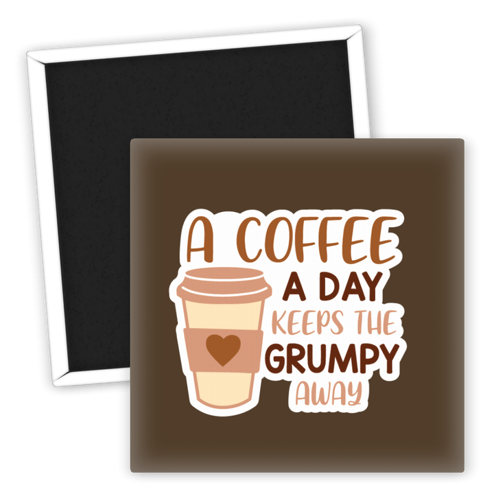 Zum Produkt Kühlschrankmagnet A Coffee a Day Keeps the Grumpy Away