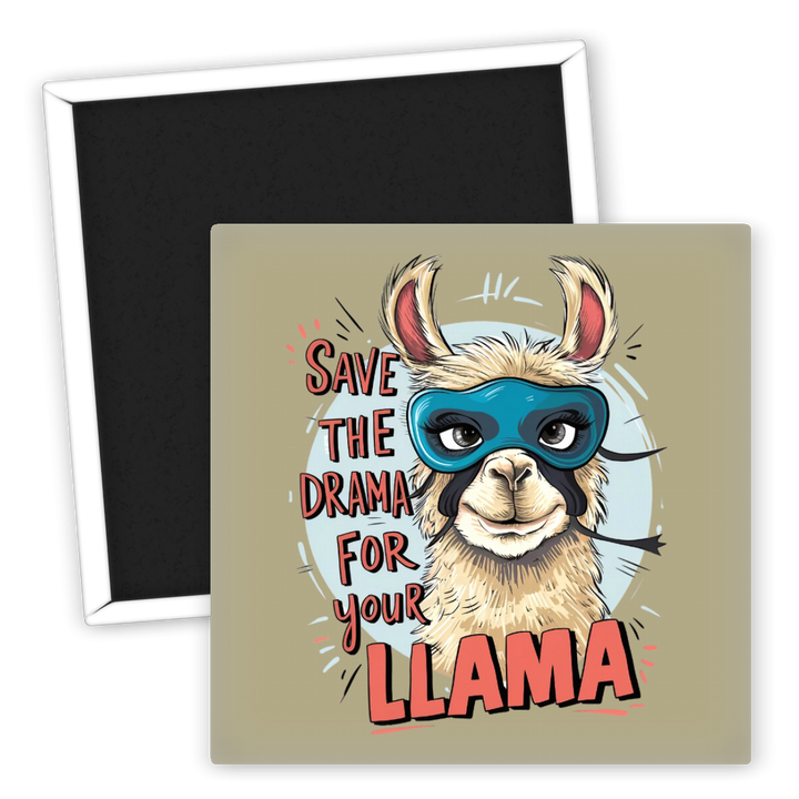 Zum Produkt Kühlschrankmagnet Save the Drama for your Llama