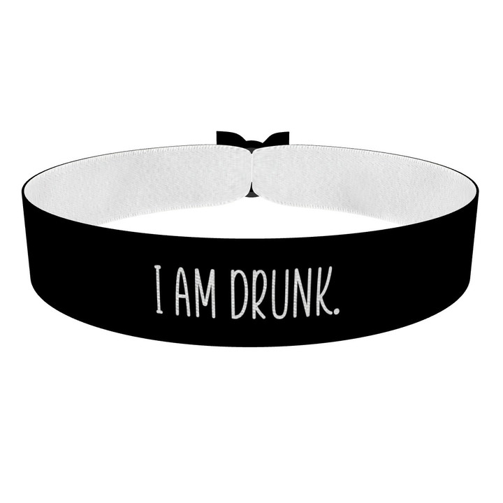 Zum Produkt I am drunk Stoffarmband