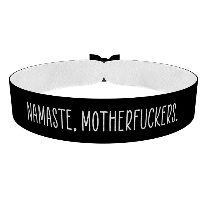 Zum Produkt Namaste Motherfuckers Stoffarmband