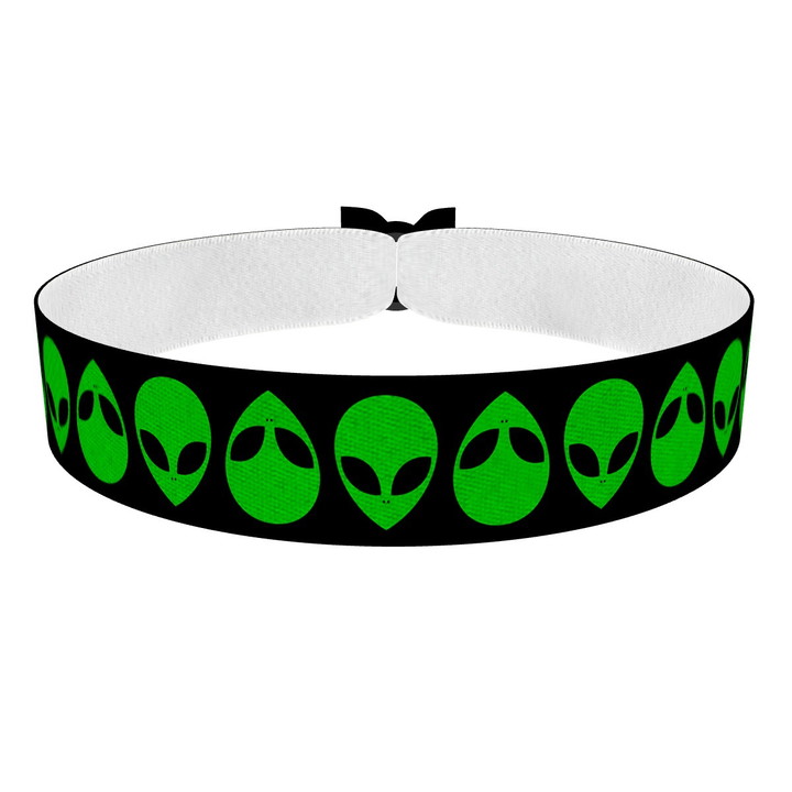 Zum Produkt Aliens grün Stoffarmband