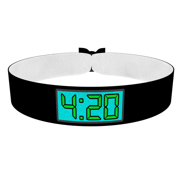 Zum Produkt 4:20 Uhr Stoffarmband
