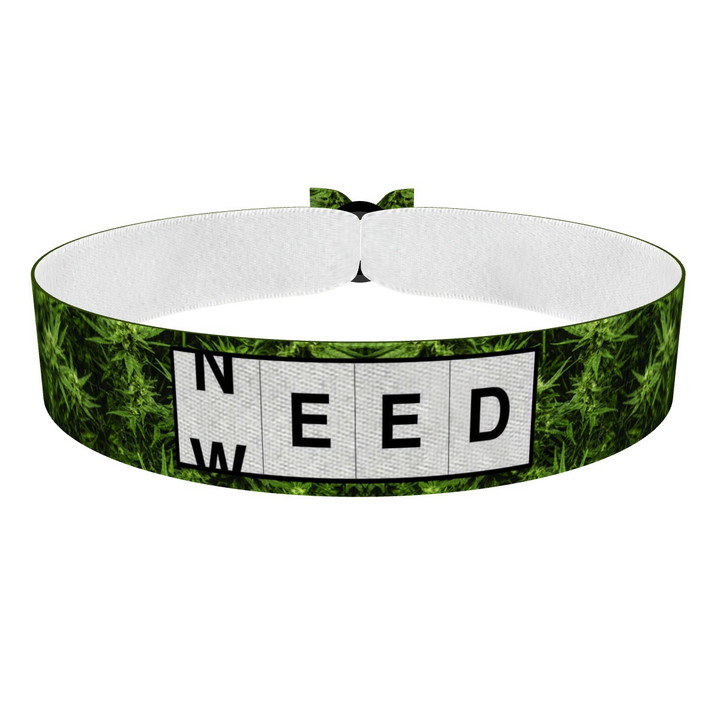 Zum Produkt Need weed Stoffarmband