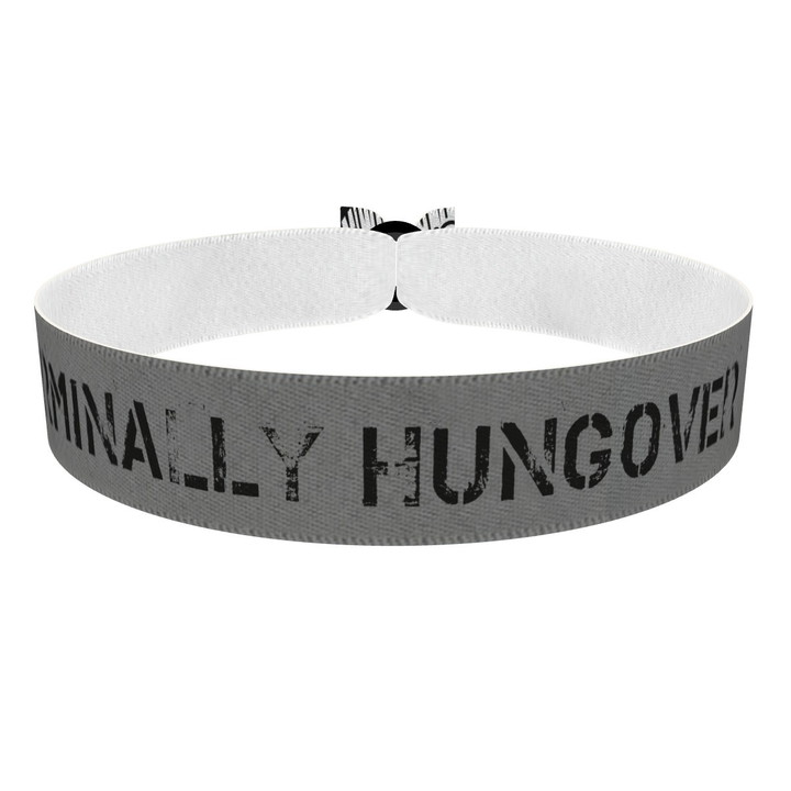 Zum Produkt Terminally Hungover Stoffarmband