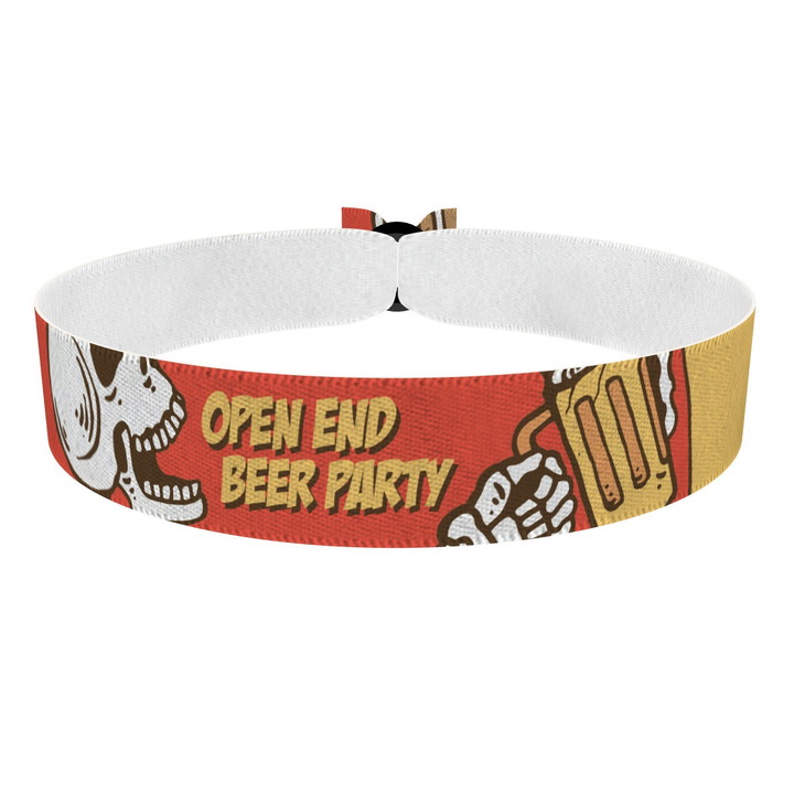Zum Produkt Open end beer party Stoffarmband