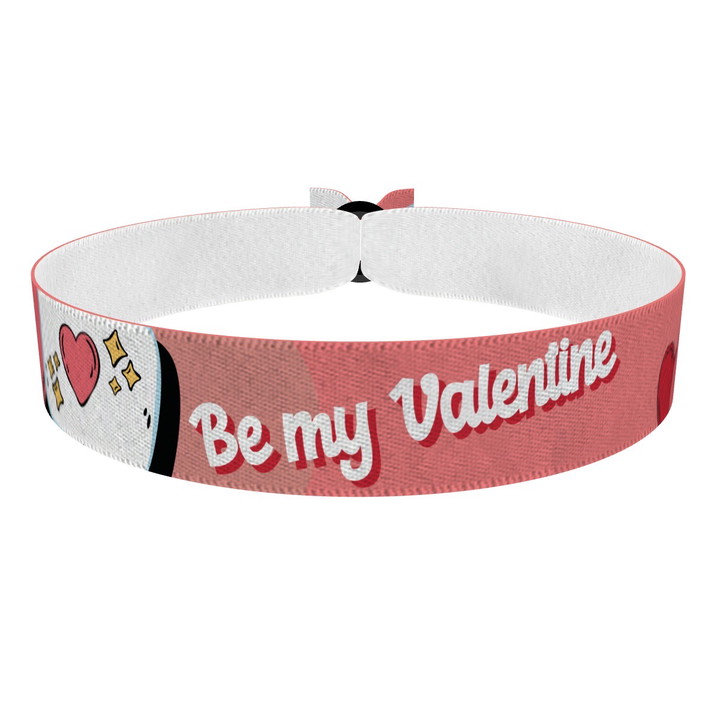 Zum Produkt Be my Valentine Stoffarmband