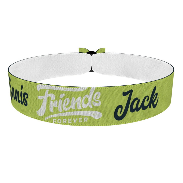 Zum Produkt Friends forever grün Stoffarmband