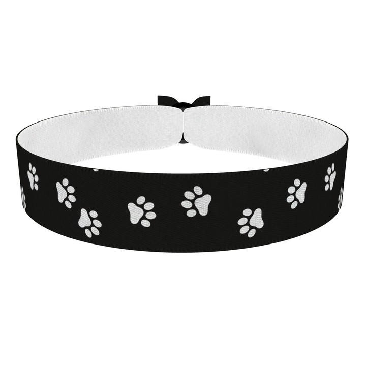 Zum Produkt Katzenpfoten Abdrücke Stoffarmband