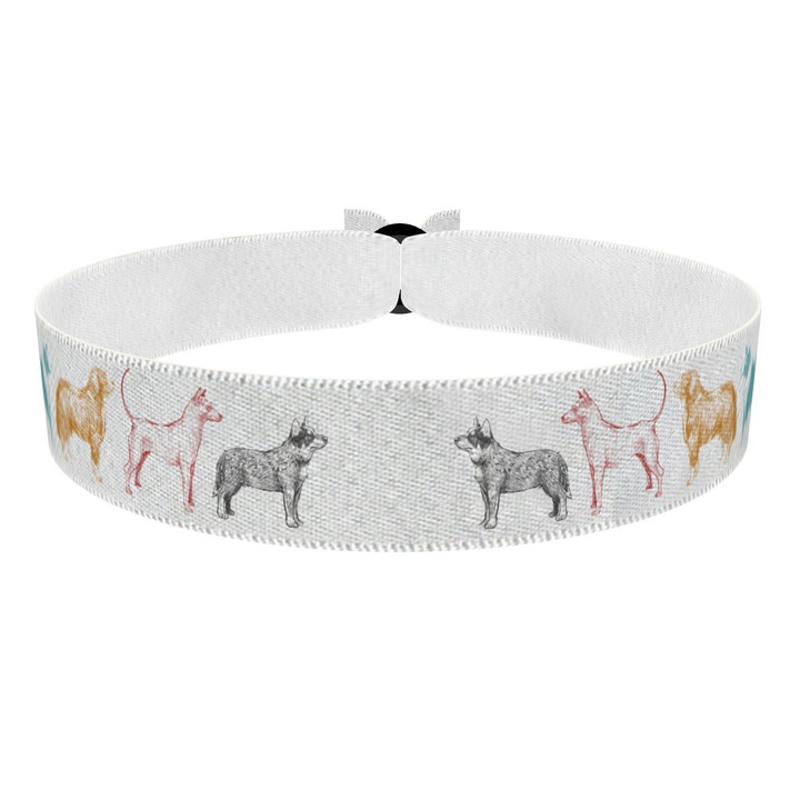 Zum Produkt Hunde Outline Stoffarmband