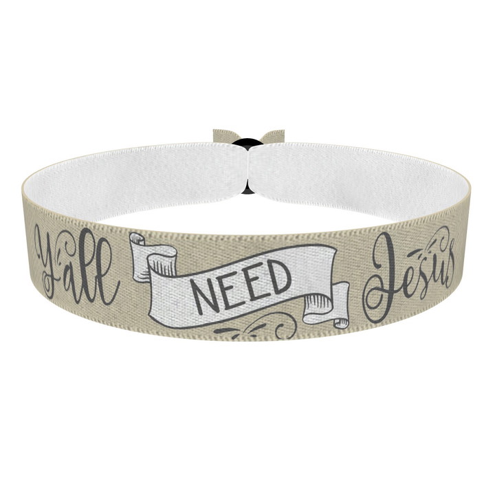 Zum Produkt Y'all need Jesus Stoffarmband
