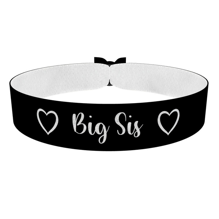 Zum Produkt Big Sis schwarz Stoffarmband