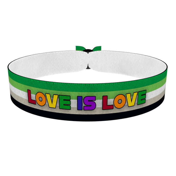 Zum Produkt Aromantic - Love is Love bunt Stoffarmband