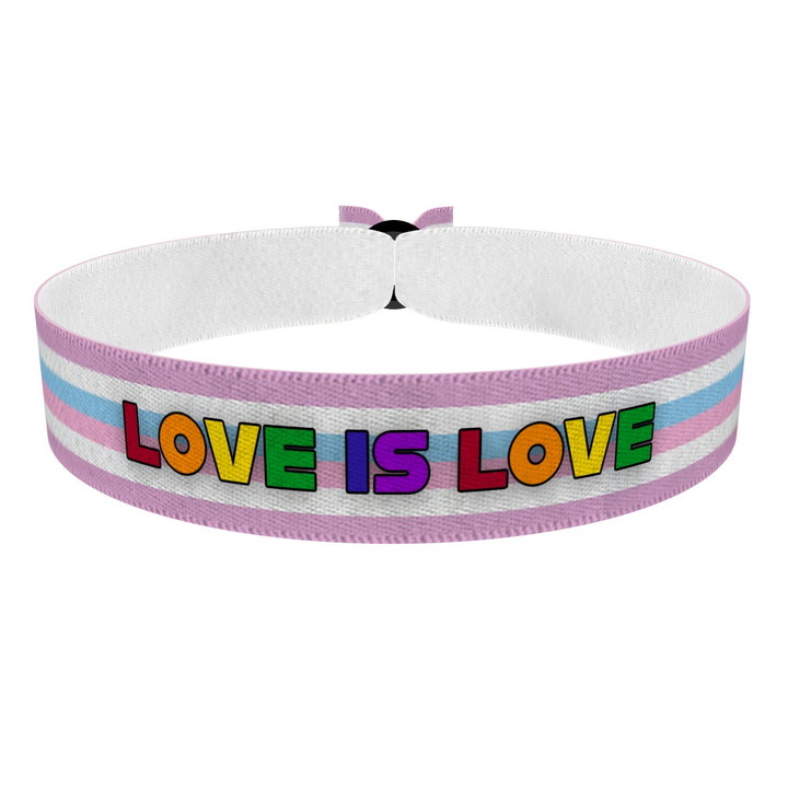 Zum Produkt Bigender - Love is Love bunt Stoffarmband