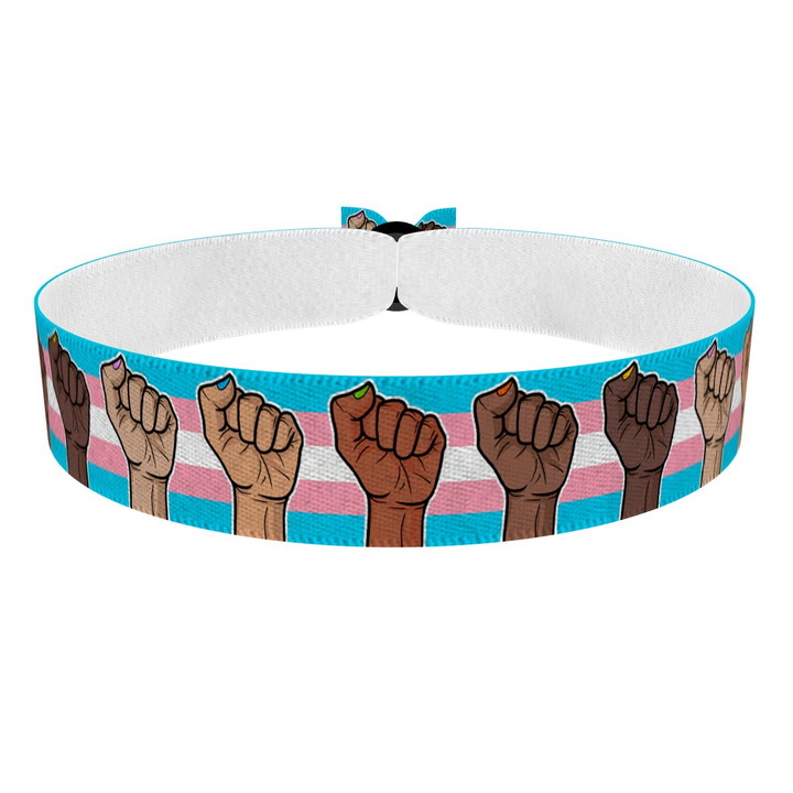 Zum Produkt BLM Hände Multi Transgender Stoffarmband