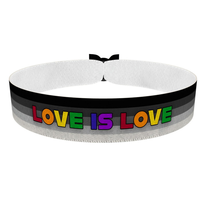 Zum Produkt Hetero - Love is Love bunt Stoffarmband