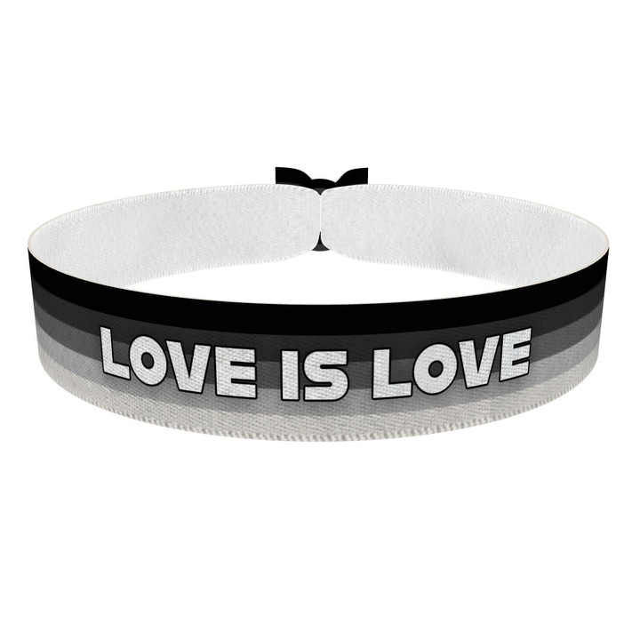 Zum Produkt Hetero - Love is Love weiß Stoffarmband