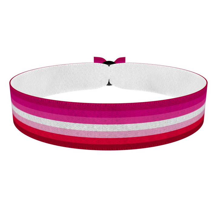 Zum Produkt Lesbian - Flagge Stoffarmband