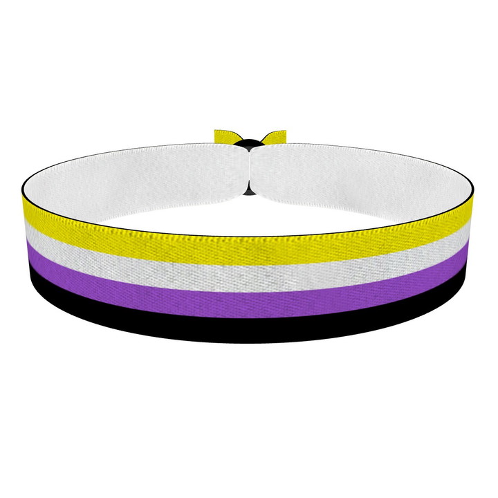 Zum Produkt Non Binary - Flagge Stoffarmband