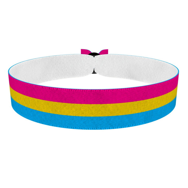 Zum Produkt Pansexual - Flagge Stoffarmband