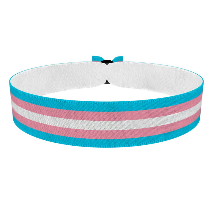 Zum Produkt Transgender - Flagge Stoffarmband