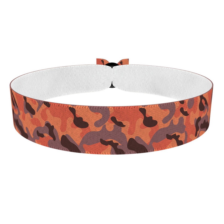 Zum Produkt Camouflage orange Stoffarmband