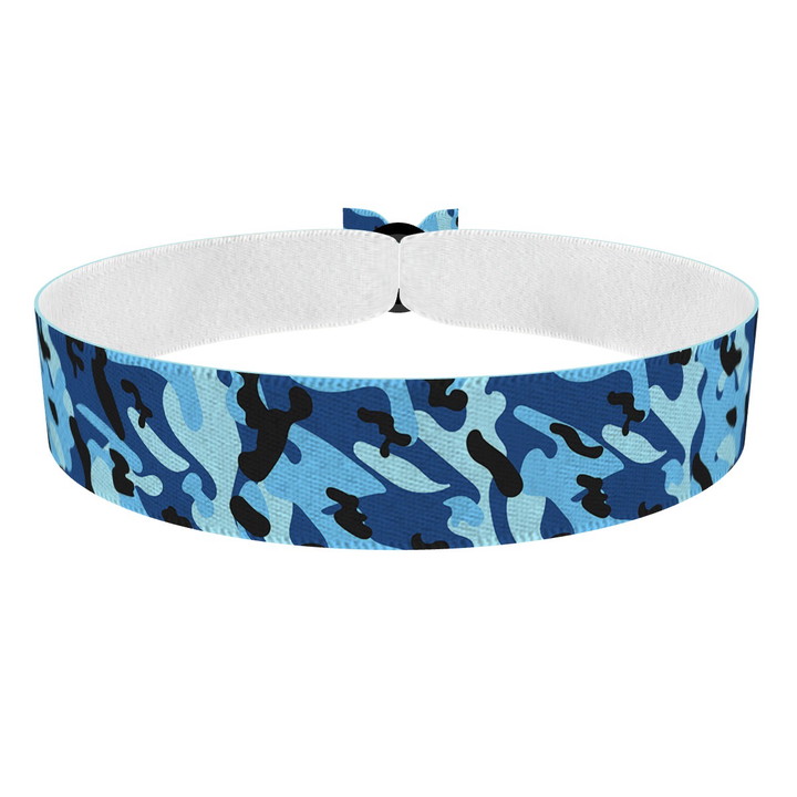 Zum Produkt Camouflage blau Stoffarmband