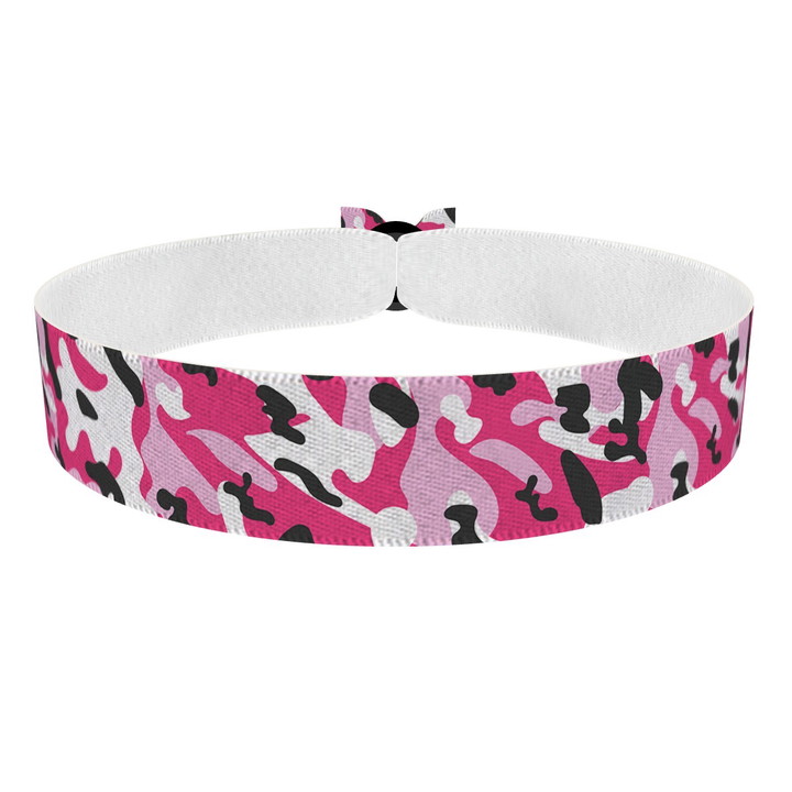 Zum Produkt Camouflage rosa Stoffarmband