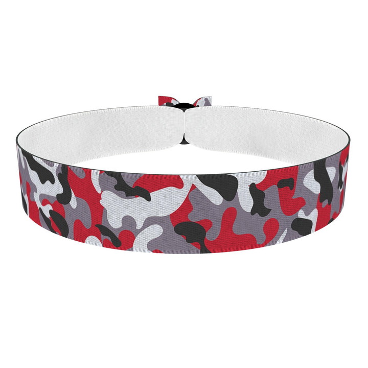 Zum Produkt Camouflage grau/rot Stoffarmband