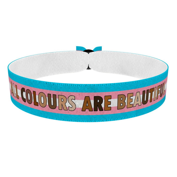 Zum Produkt All colours are beautiful Transgender Stoffarmband