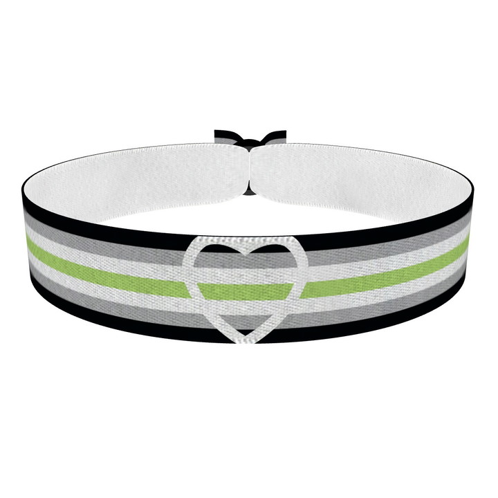 Zum Produkt Agender Heart Stoffarmband