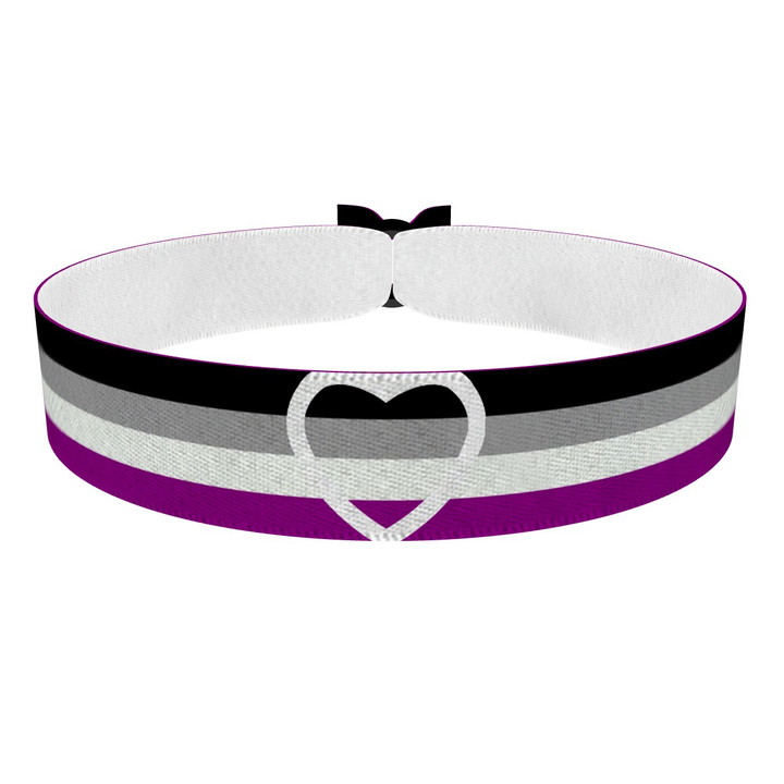 Zum Produkt Asexual Heart Stoffarmband