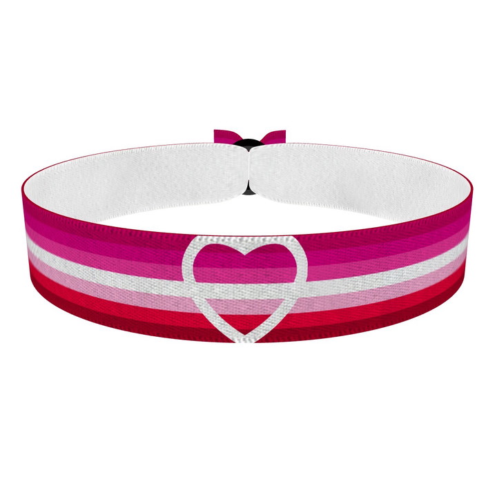 Zum Produkt Lesbian Heart Stoffarmband