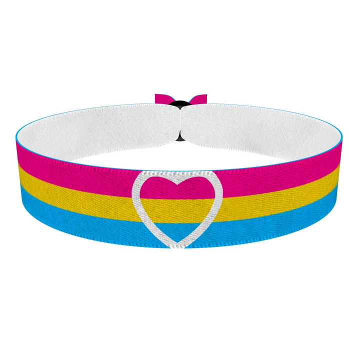 Zum Produkt Pansexual Heart Stoffarmband