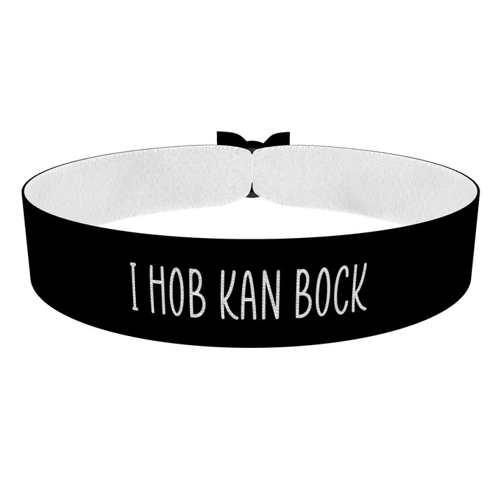 Zum Produkt I hob kan bock Stoffarmband