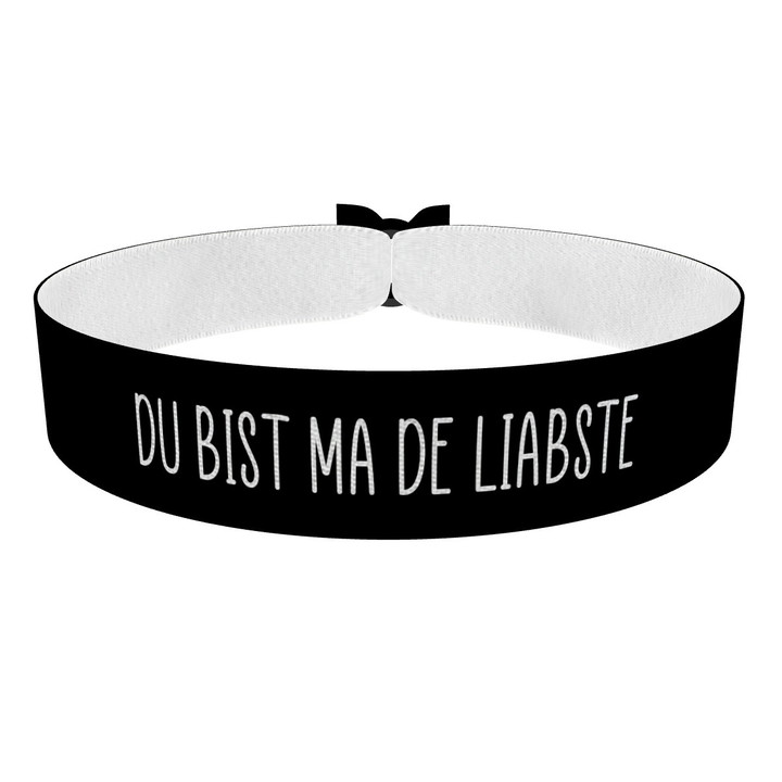 Zum Produkt Du bist ma de liabste Stoffarmband
