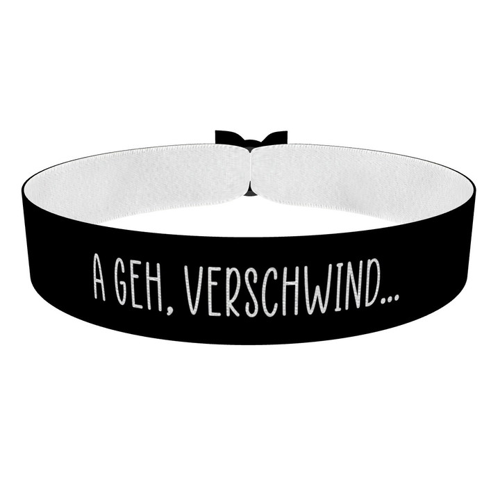 Zum Produkt A geh, verschwind... Stoffarmband
