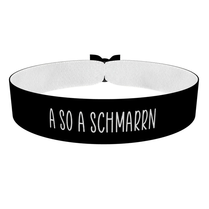 Zum Produkt A so a schmarrn Stoffarmband
