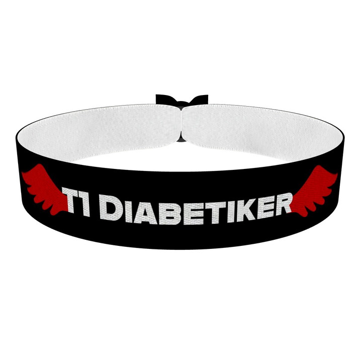 Zum Produkt T1 Diabetiker Stoffarmband