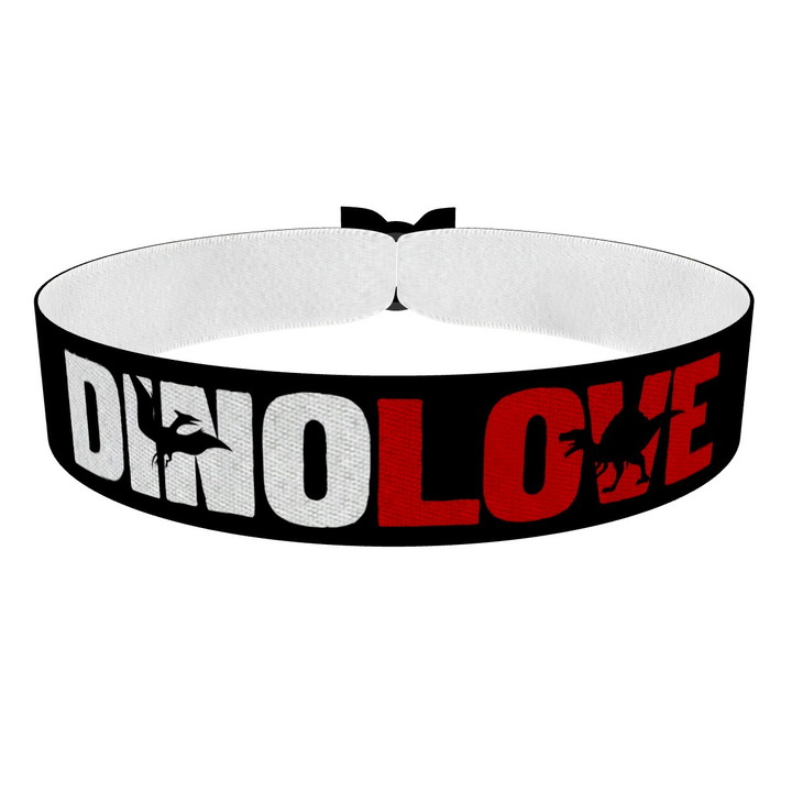 Zum Produkt Dinolove schwarz Stoffarmband