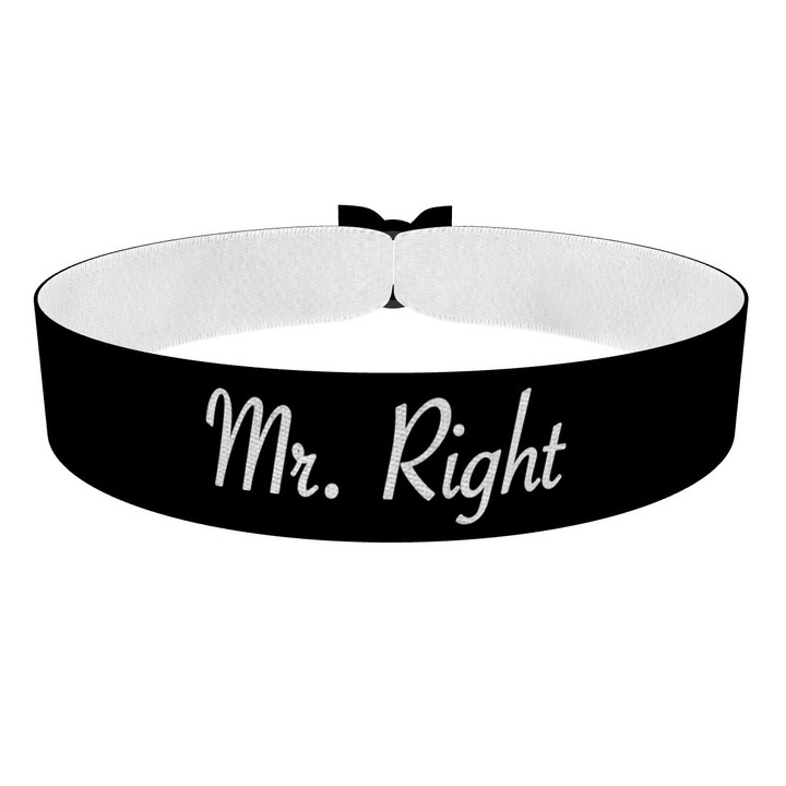 Zum Produkt Mr. Right Stoffarmband