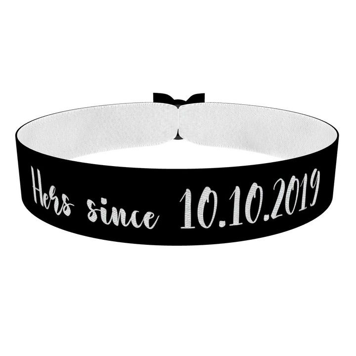 Zum Produkt Hers since Stoffarmband