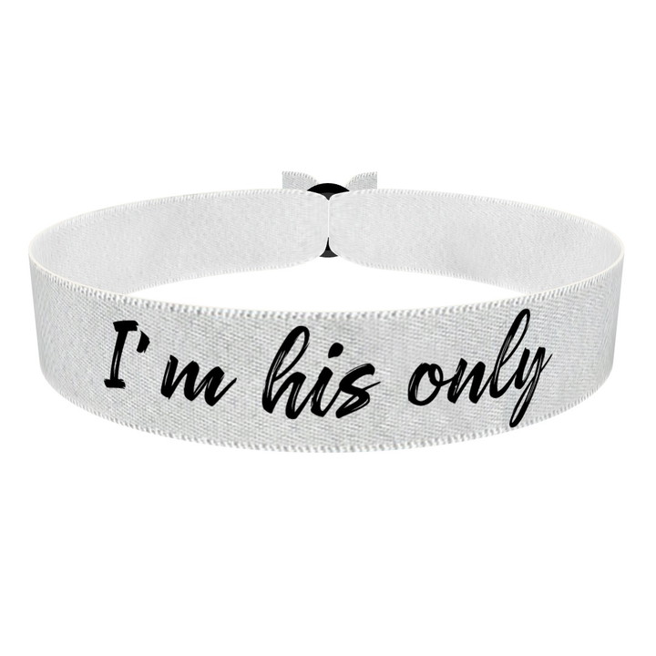 Zum Produkt I'm his only Stoffarmband