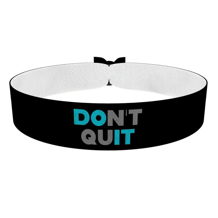 Zum Produkt Don't Quit - Do it blau Stoffarmband