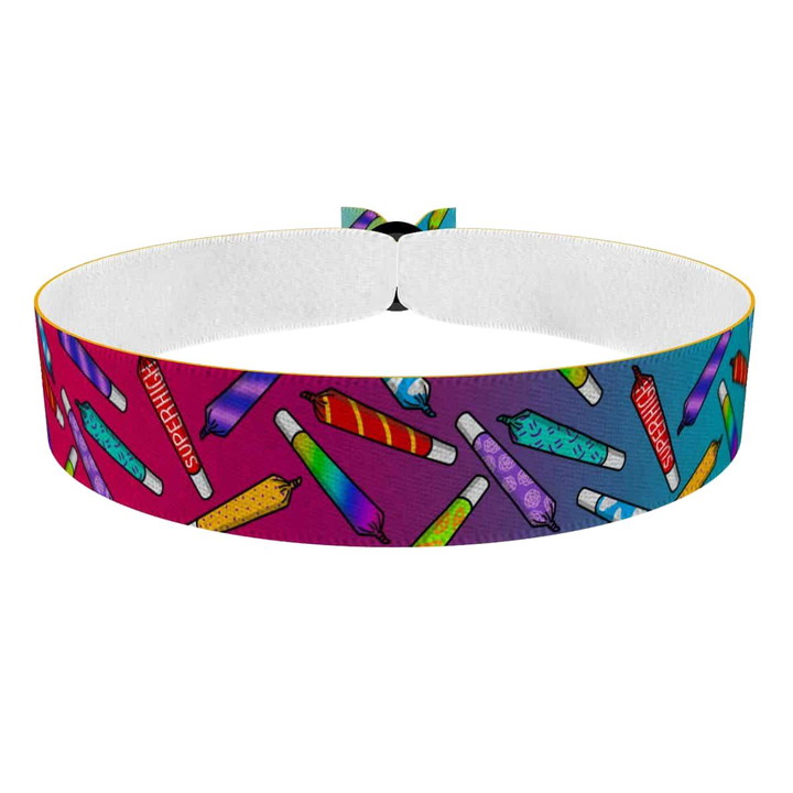 Zum Produkt Bunte Tüten rainbow Stoffarmband