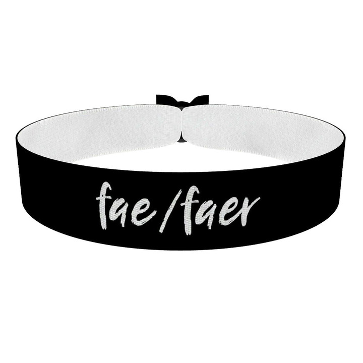 Zum Produkt LGBTQ Pronoun fae/faer Stoffarmband
