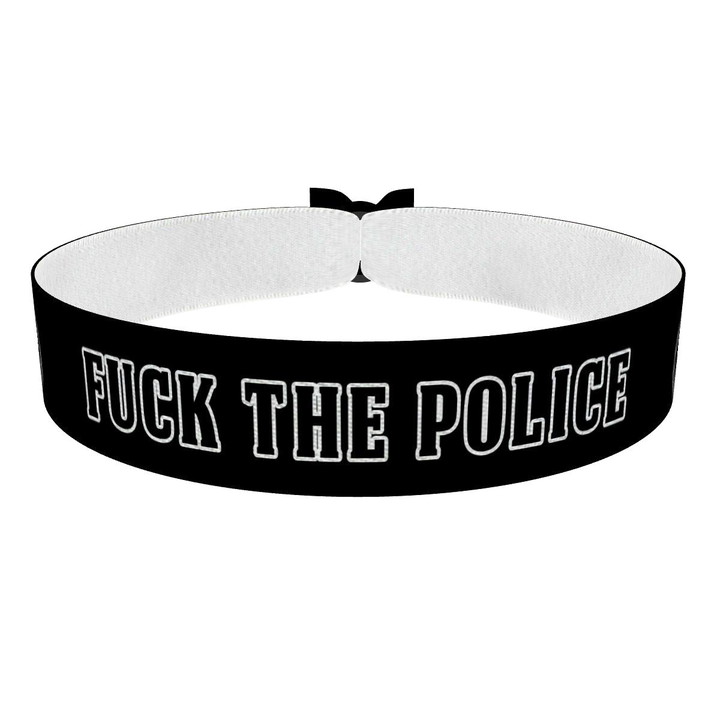 Zum Produkt Fuck the Police Handcuffs Stoffarmband